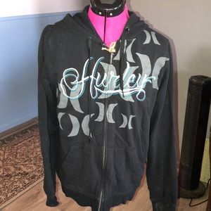 Hurley Full Zip Hoodie. Size Small